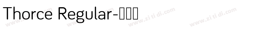 Thorce Regular字体转换
